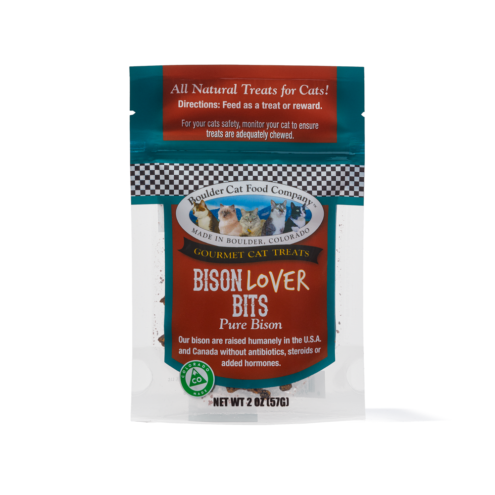 Bison Lover Bits for Cats 2 oz Boulder Dog Food Company