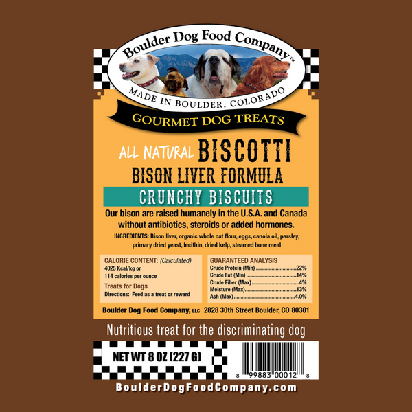 Bison Liver Biscotti