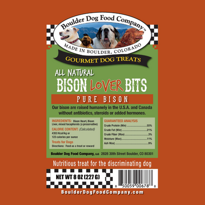 Bison Lover Bits for Dogs