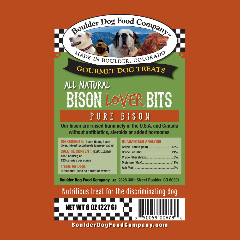Bison Lover Bits for Dogs