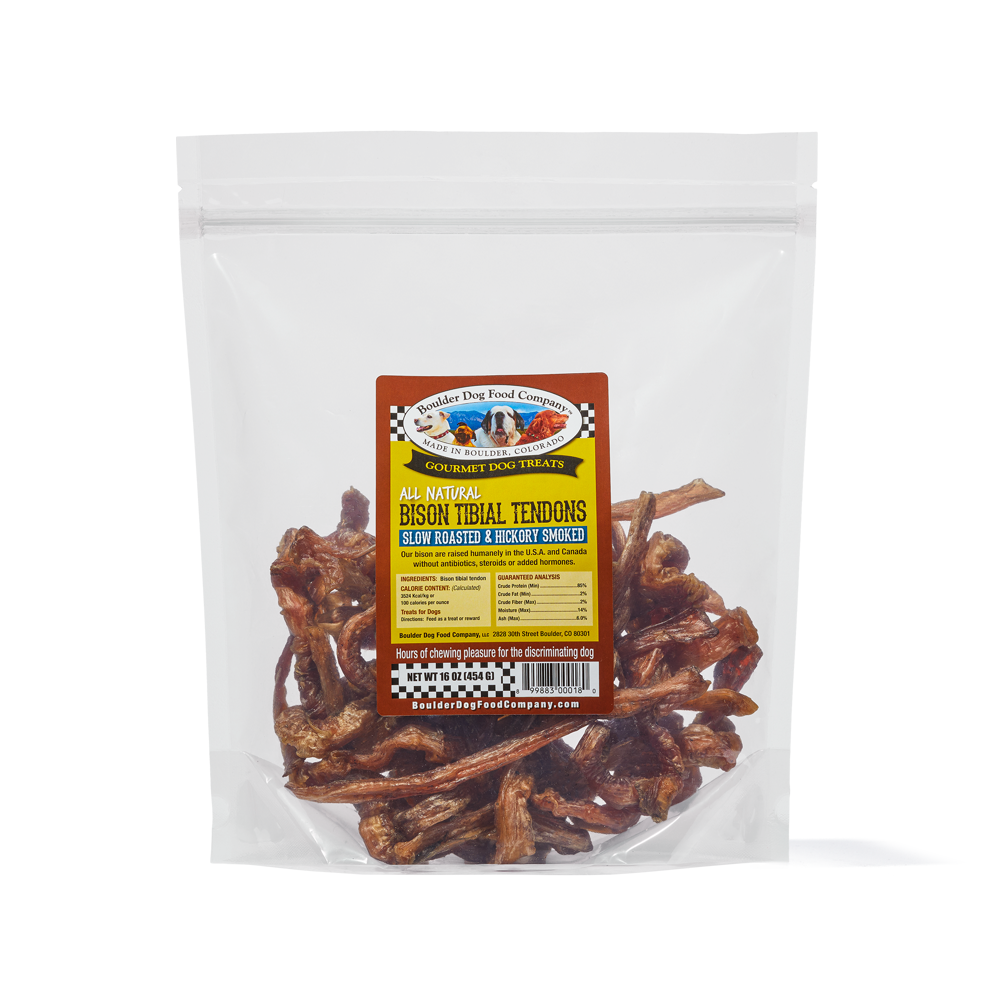 Tibia Food Bison Tibial Tendons – Boulder Dog Food Company